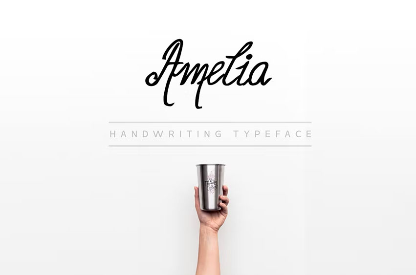 Amelia Calligraphy Font