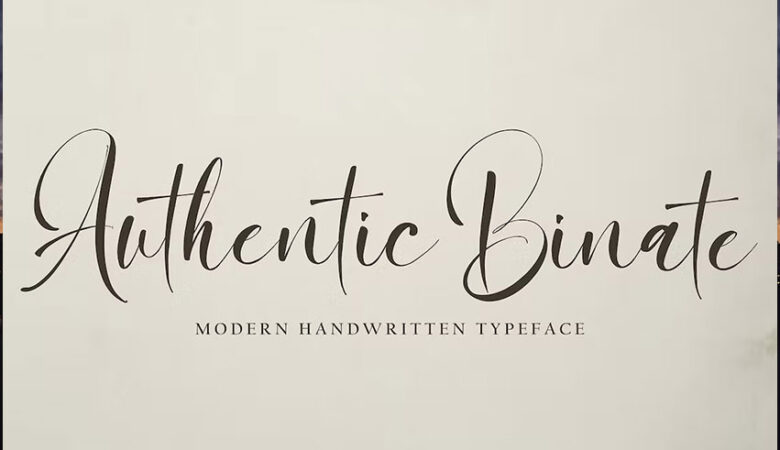 Authentic Binate Font