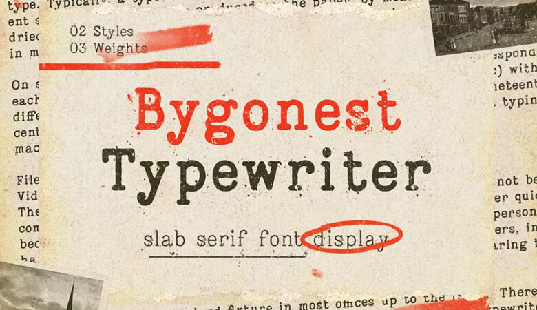 Bygonest Old Typewriter Font