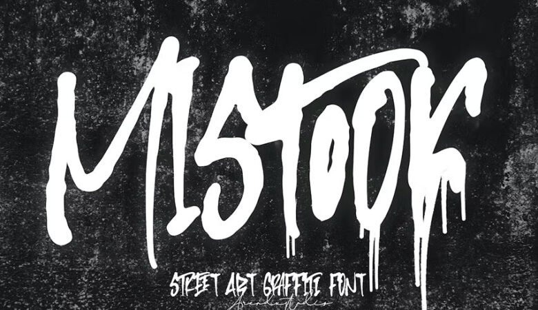 Mistook Street Art Graffiti Font