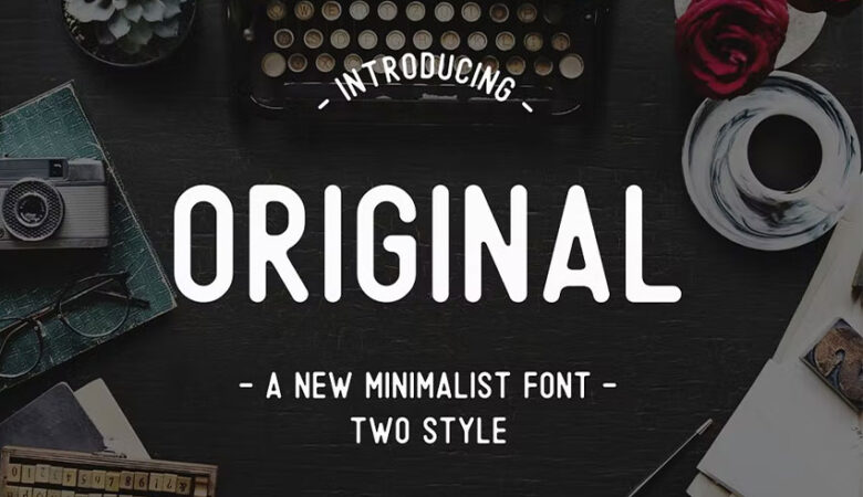 Original A Minimalist Font