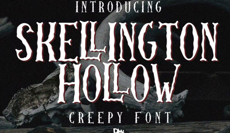 Skellington Hollow Creepy Font