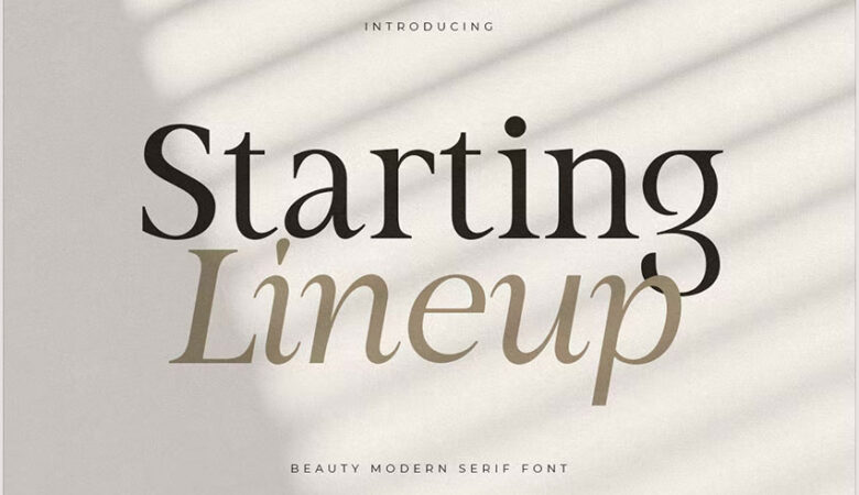 Starting Lineup Font