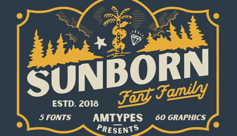 Sunborn Font