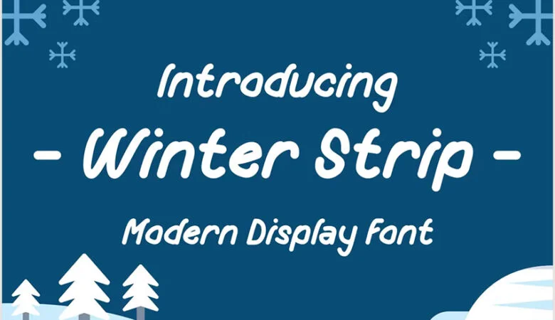 Winter Strip Font