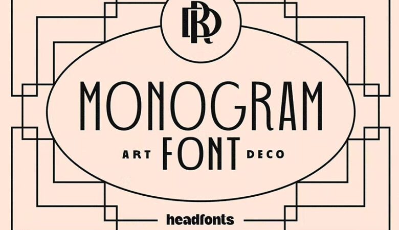 Art Deco Monogram Font