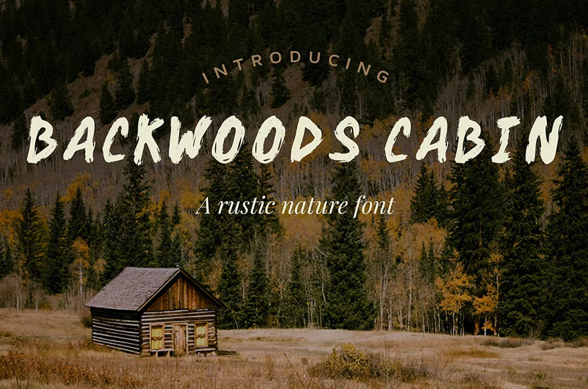 Backwoods Cabin Font