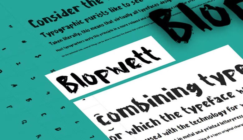 Blopwett Font