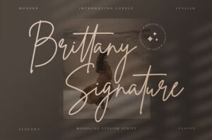 Brittany Signature Font - FreeDaFonts