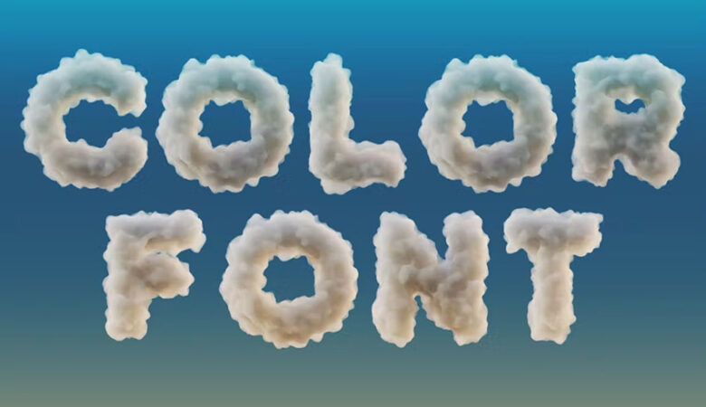 Foam or Clouds Font