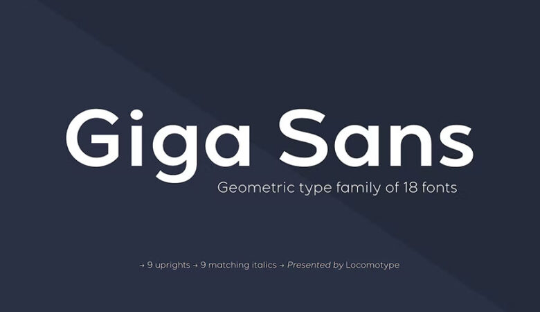 Giga Sans Font