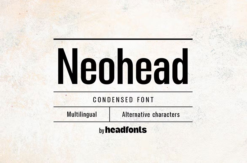 Neohead Condensed Font