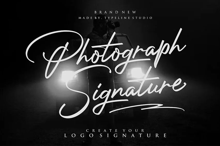 Photograph Signature Font