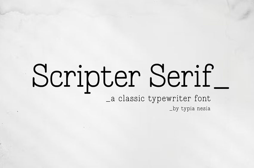 Scripter Serif Font