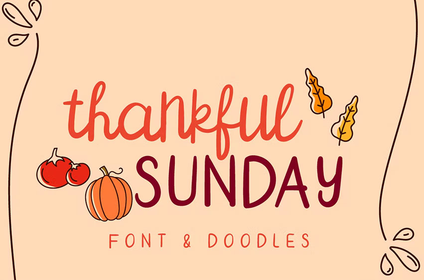 Thankful Sunday Font