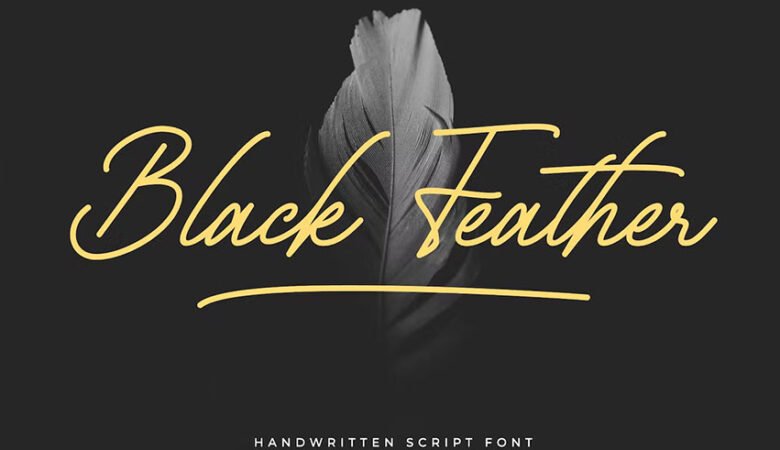 Black Feather Font