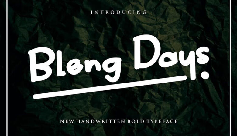 Bleng Days Font