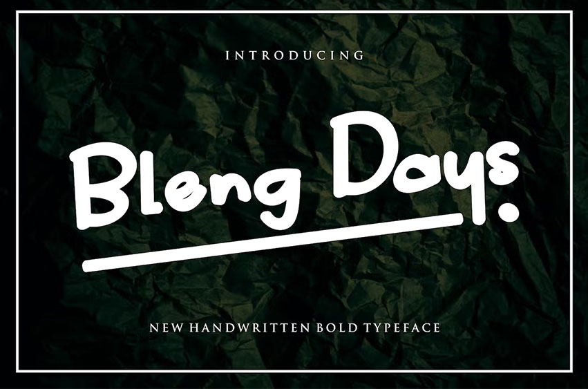 Bleng Days Font