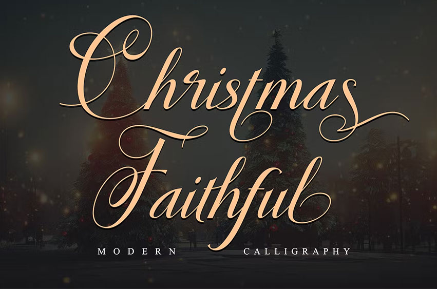 Christmas Faithful Font