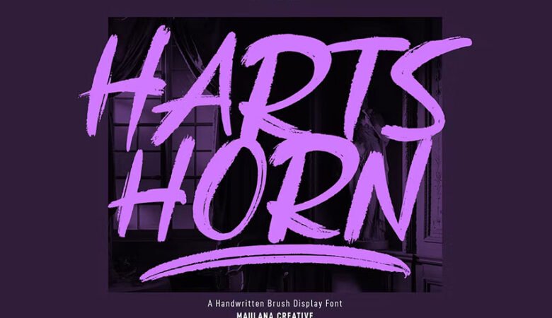 Hartshorn Brush Font