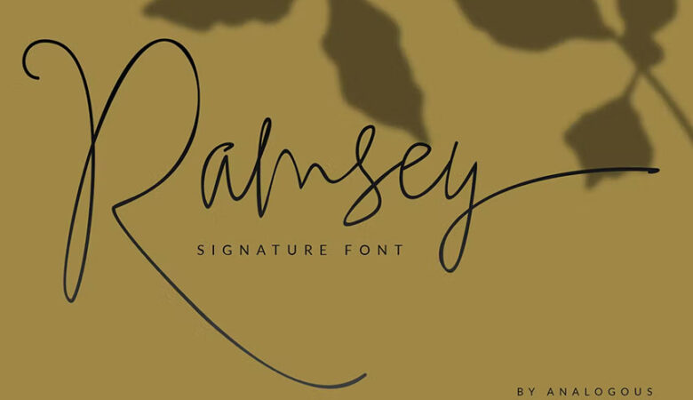 Ramsey Signature Font