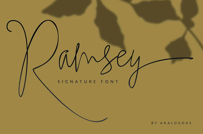 Ramsey Signature Font