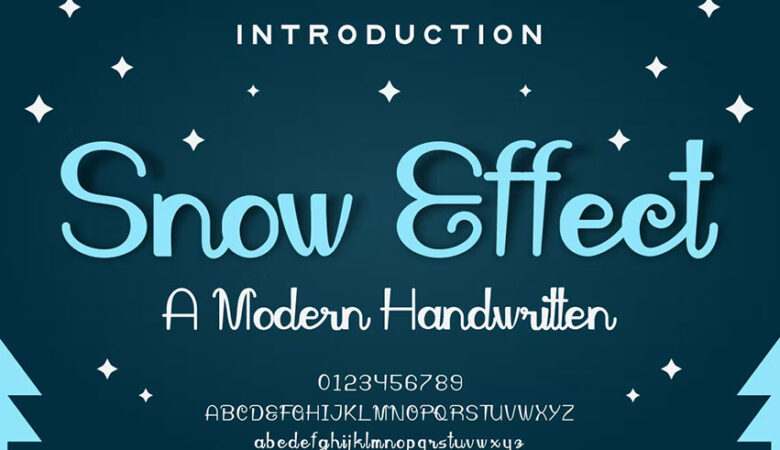 Snow Effect Font