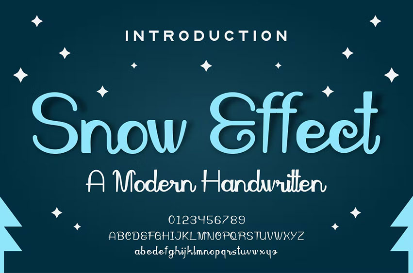 Snow Effect Font