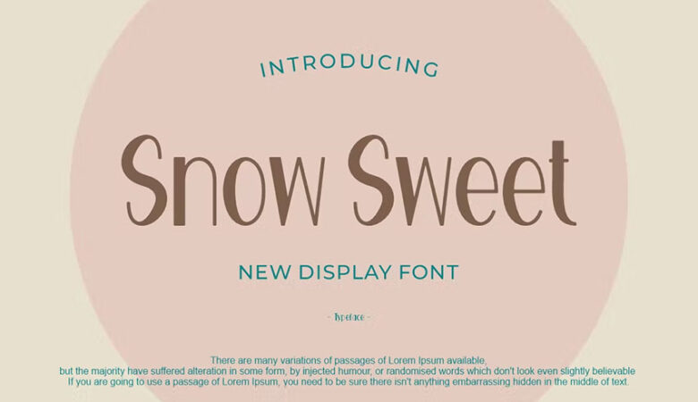 Snow Sweet Font