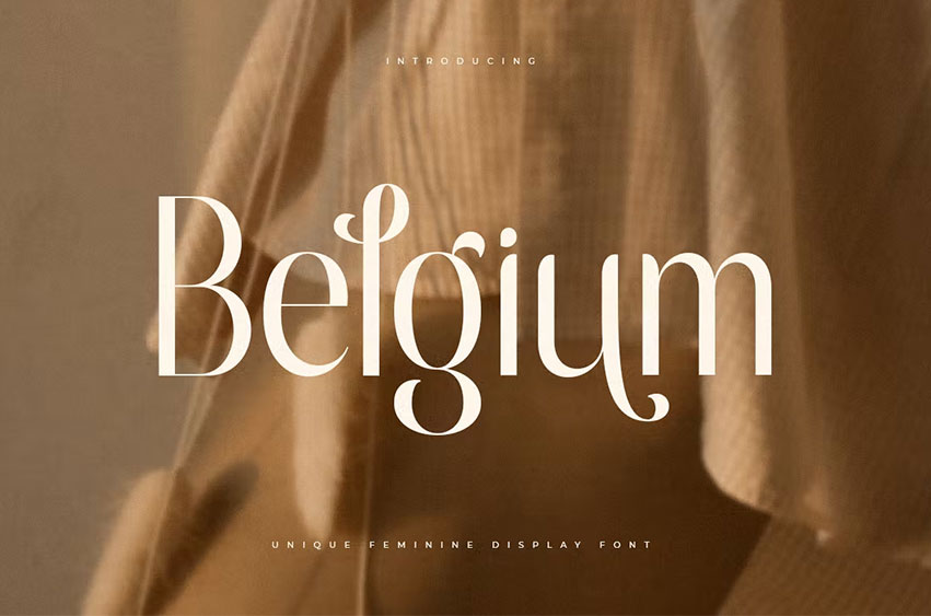 Belgium Unique Feminine Font