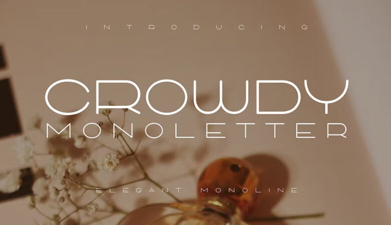 Crowdy Monoletter Font