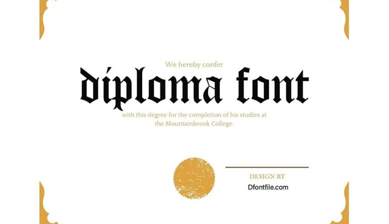 Diploma Font