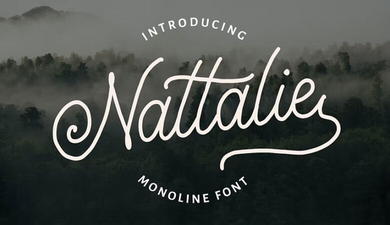 Nattalie Monoline Font