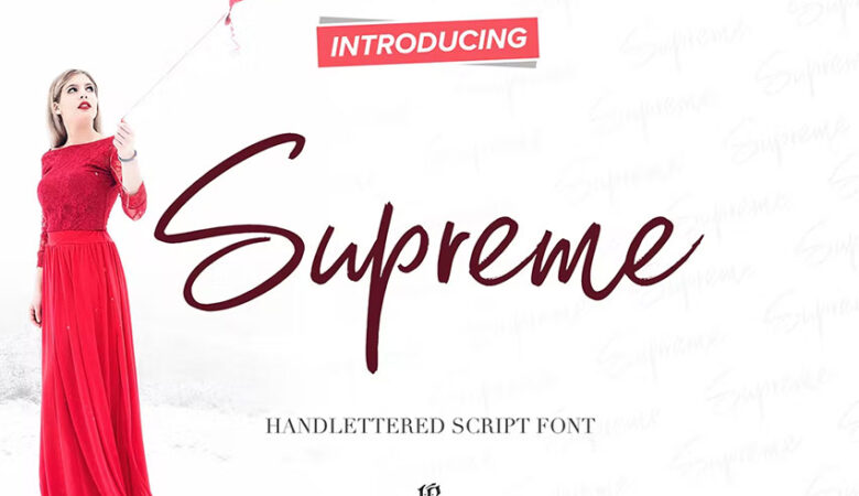 Supreme Script Font