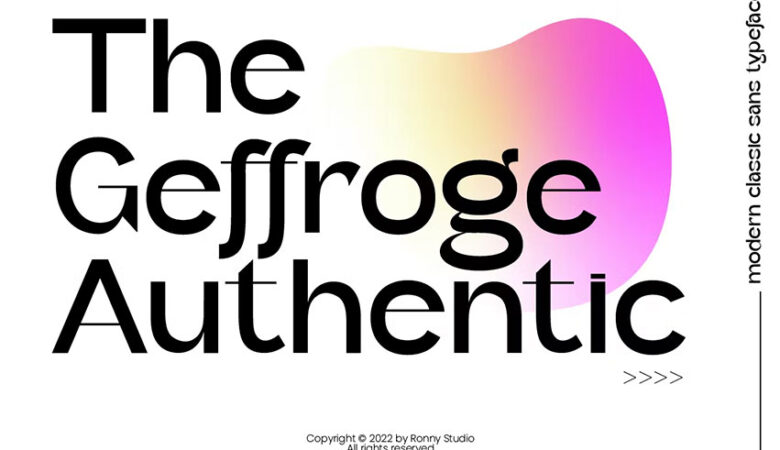 The Geffroge Authentic Font