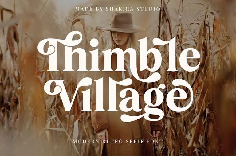 Thimble Village Font FreeDaFonts