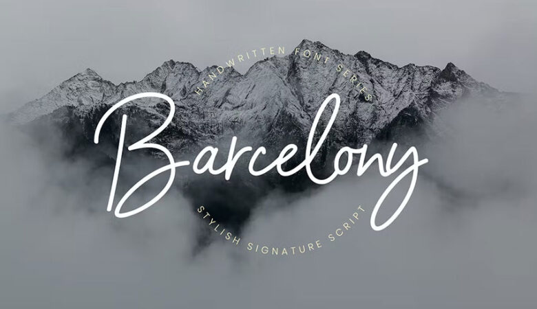 Barcelony Signature Font