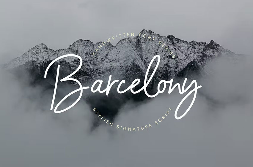 Barcelony Signature Font