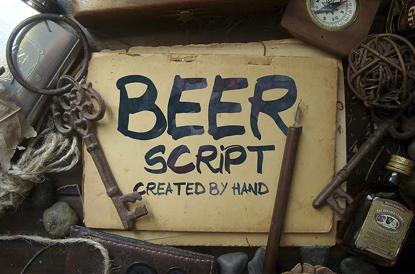Beer Script Font