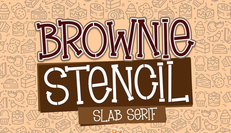 Brownie Stencil Font