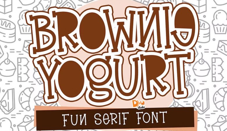 Brownie Yogurt Font