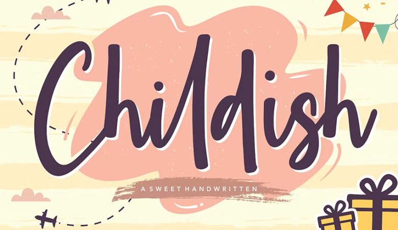 Childish Script Font