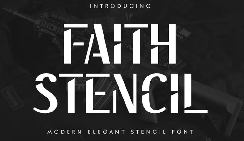 Faith Stencil Font