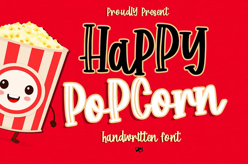 Happy Popcorn Font