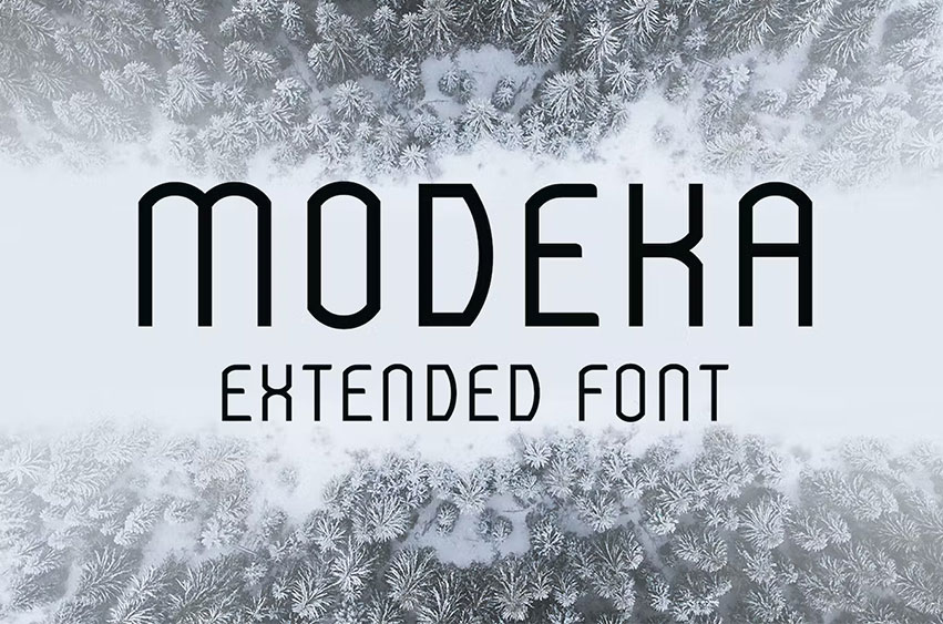 Modeka Extended Font