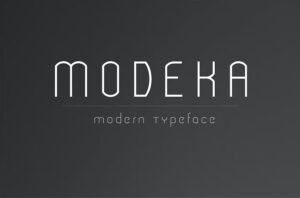 Modeka Font - FreeDaFonts