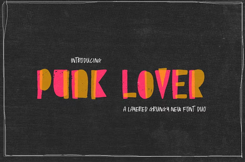 Punk Lover Duo Font