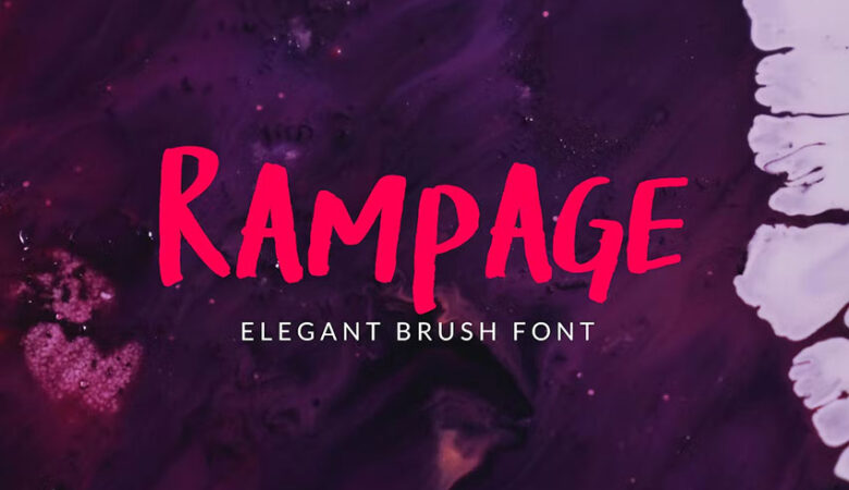 Rampage Brush Font