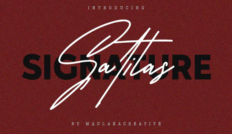 Satilas Signature Font