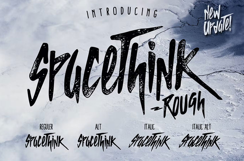 Spacethink Typeface Font